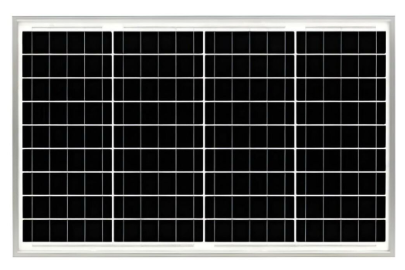 50W MONOKRİSTAL GÜNEŞ PANELİ
