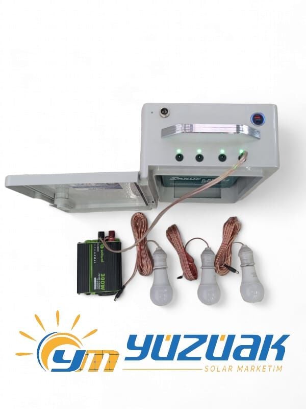 TV, LAPTOP, LAMBA VE TELEFON ŞARJI SSTEM ( TAŞINABİLİR SOLAR SİSTEM )