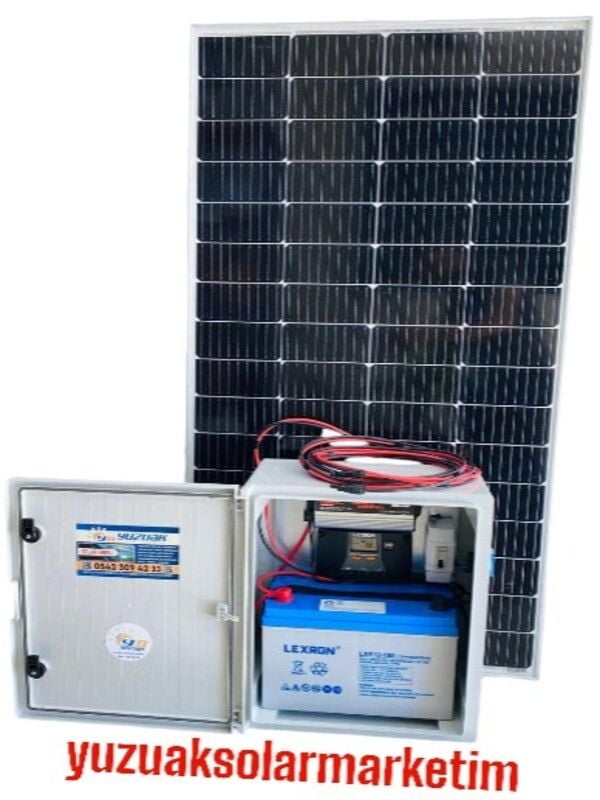 TV, LAPTOP, LAMBA VE TELEFON ŞARJI SSTEM ( TAŞINABİLİR SOLAR SİSTEM )