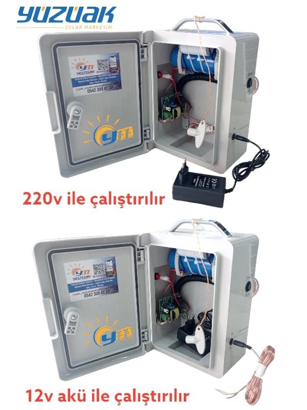 Elektrikli Çit Cihazı ( 220v Şebeke ve 12v Akü ile kullanılabilir )