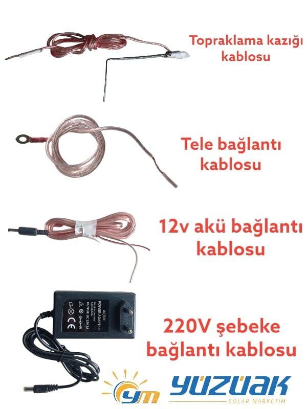 Elektrikli Çit Cihazı ( 220v Şebeke ve 12v Akü ile kullanılabilir )