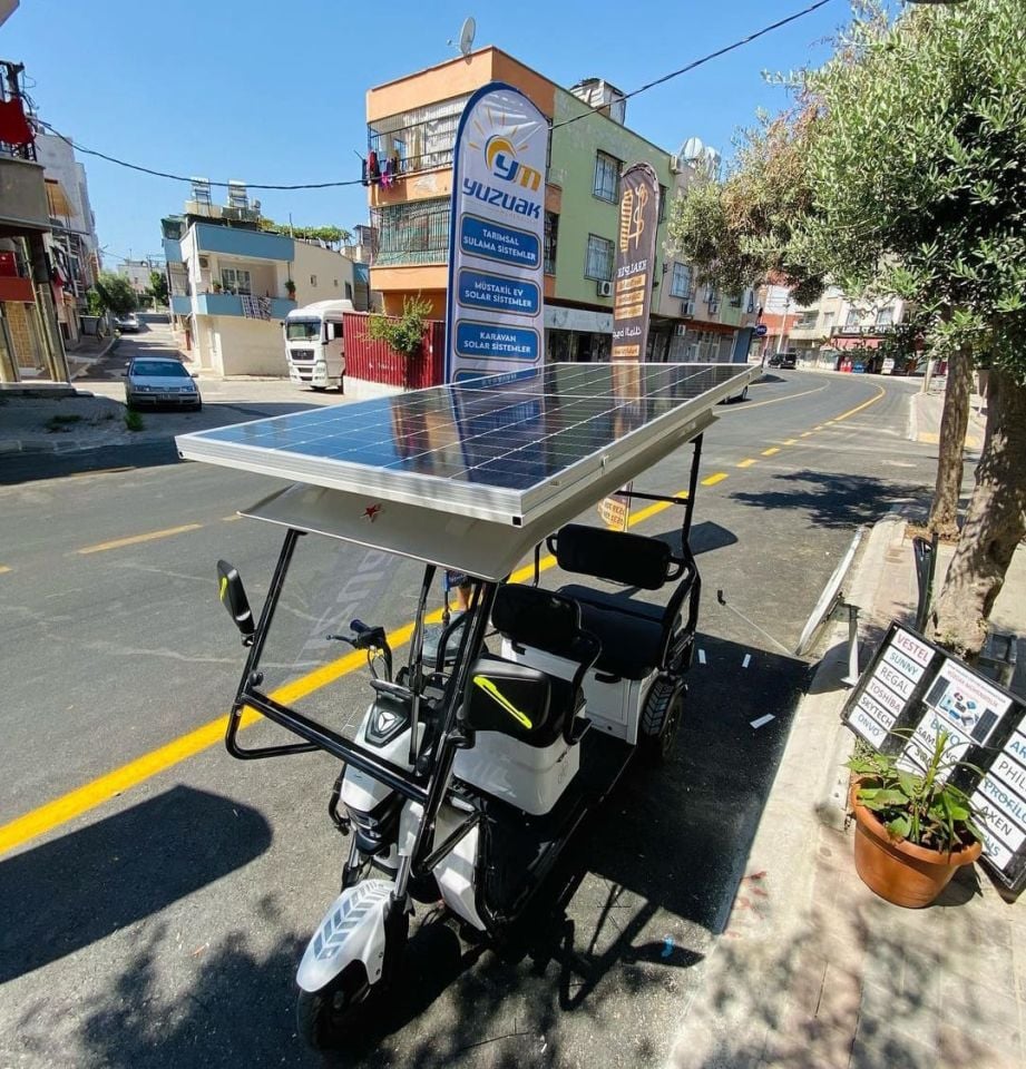 ELEKTRİKLİ BİSİKLET AKÜ ŞARJ SOLAR SİSTEM